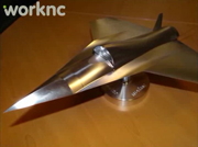 WorkNC与Drone机床联合加工战斗机模型