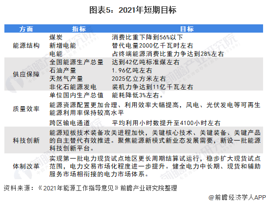 图表5：2021年短期目标